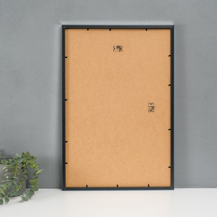 Фоторамка пластик Фоторамка пластик "МИРАМ" 40х60 см, 641822-17, серебро (пластиковый экран)