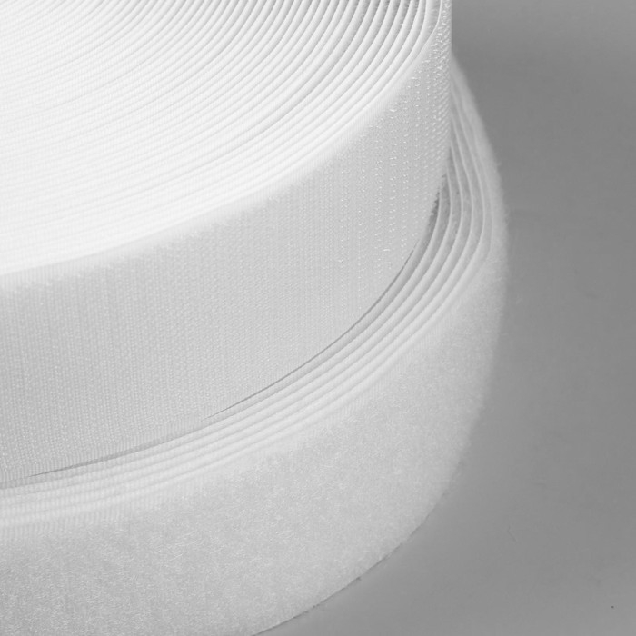 Липучка, 50 мм × 25 ± 1 м, цвет белый Липучка, 50 мм × 25 ± 1 м, цвет белый