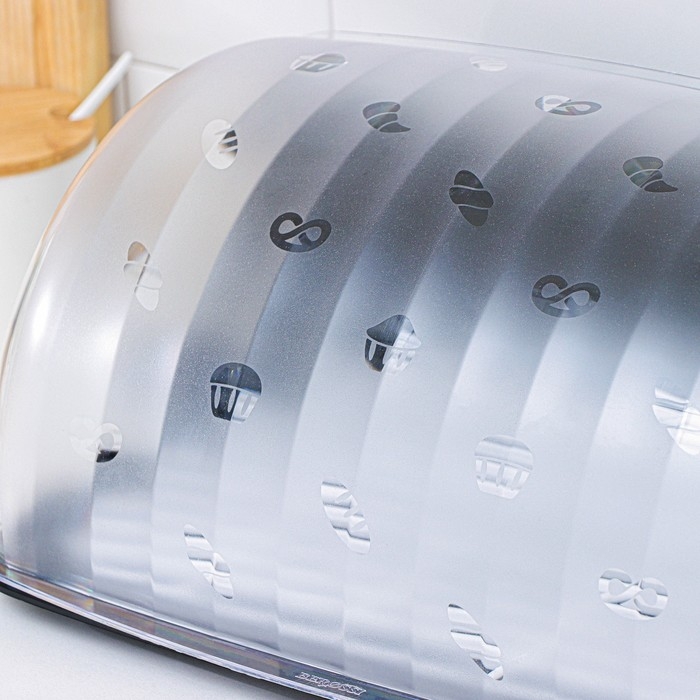 Хлебница «Рондо», 34×26×15,5 см, цвет чёрный Хлебница «Рондо», 34×26×15,5 см, цвет чёрный