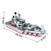 Конструктор Военная зона «Штурмовой крейсер», 4 минифигуры, 539 деталей