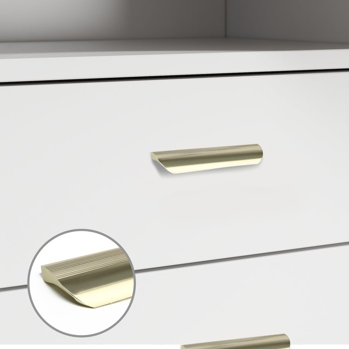 Ручка-скоба CAPPIO RSC030, м/о 96 мм, цвет сатиновое золото Ручка-скоба CAPPIO RSC030, м/о 96 мм, цвет сатиновое золото