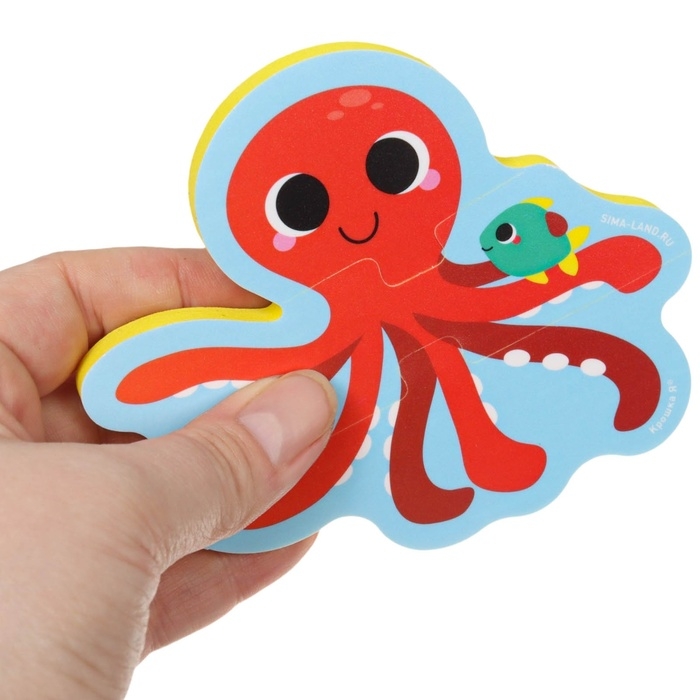 Мягкий пазл для малышей &laquo;Морские друзья&raquo;, 5 пазлов, Крошка Я