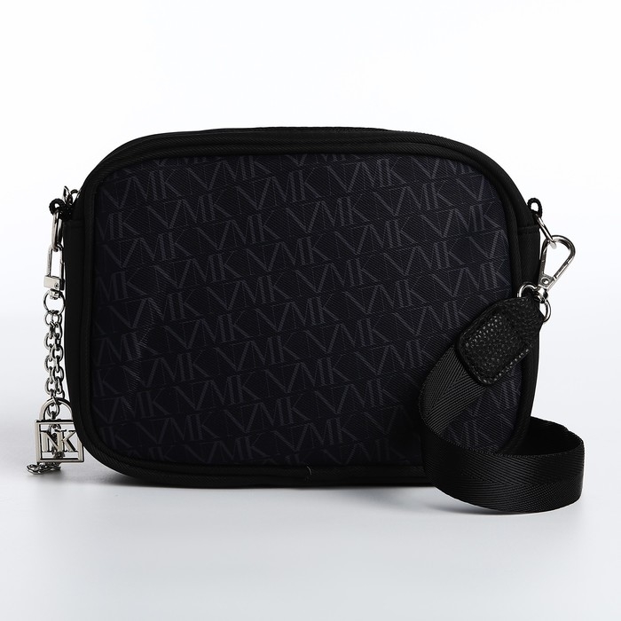 Сумка женская текстильная NK, 19х14х6 см, чёрный цвет Сумка женская текстильная NK, 19х14х6 см, чёрный цвет