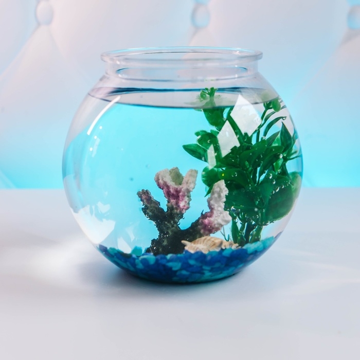 Аквариум круглый пластиковый 3 литра Аквариум круглый пластиковый 3 литра