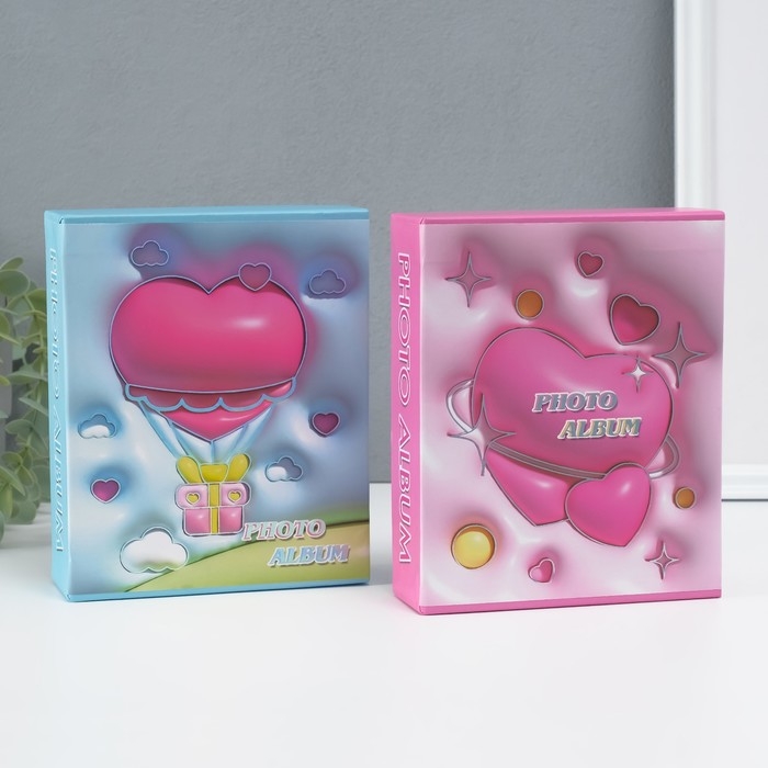 Фотоальбом на 40 фото 10х15 см "Шарики 3D" в коробке МИКС 4,5х14х17 см