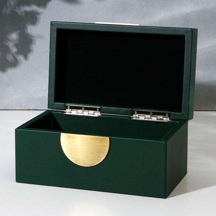 Шкатулка для украшений «Изумруд» экокожа, набор 2 шт. Шкатулка для украшений «Изумруд» экокожа, набор 2 шт.