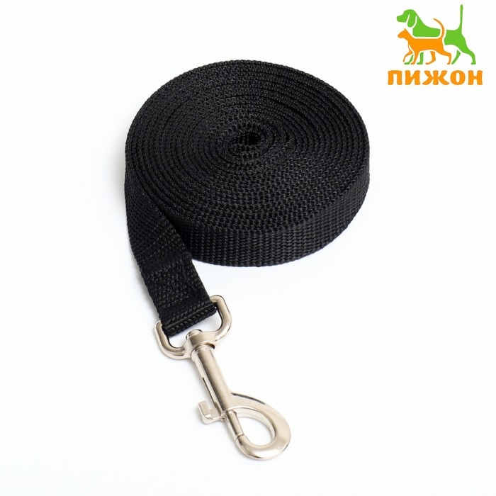 Поводок 3 м х 2 см, чёрный Поводок 3 м х 2 см, чёрный