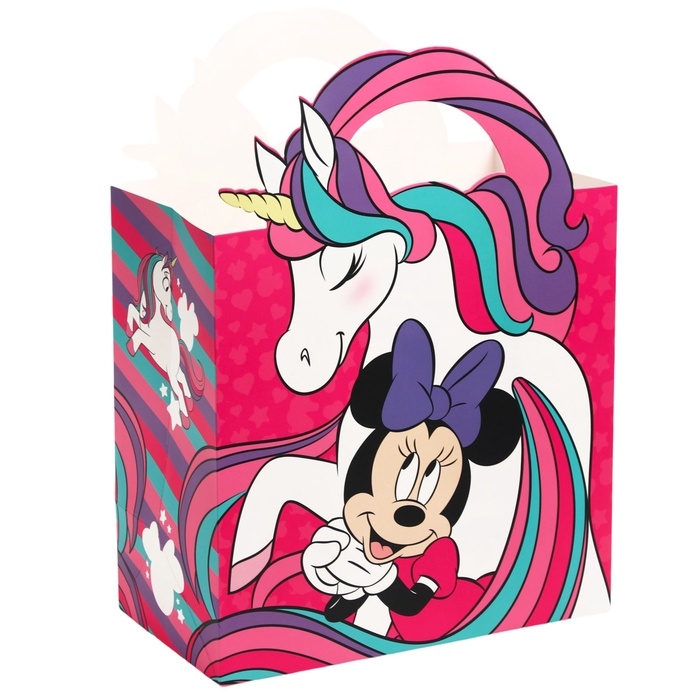 Пакет с бумагой тишью, Единорог, Минни Маус, 22х22х12 см Пакет с бумагой тишью, Единорог, Минни Маус, 22х22х12 см