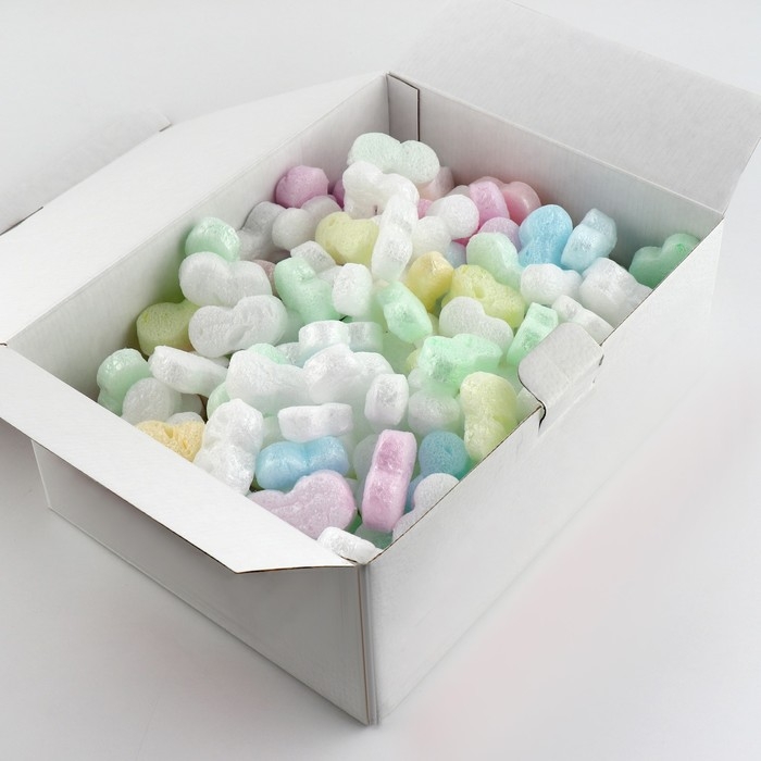 Наполнитель для подарков пенопластовый, упаковка, 50 гр Наполнитель для подарков пенопластовый, упаковка, 50 гр