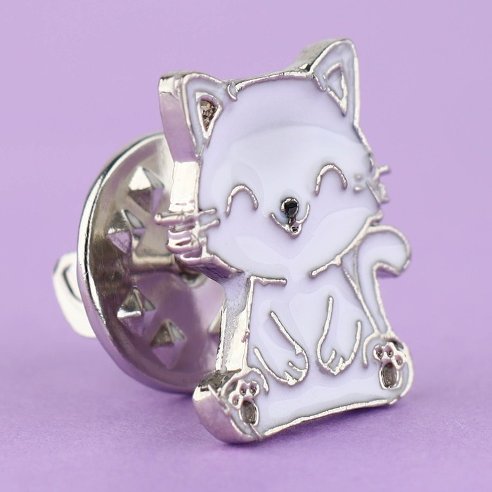 Значок металлический «Котик» 2,2 х 1,6 см Значок металлический «Котик» 2,2 х 1,6 см