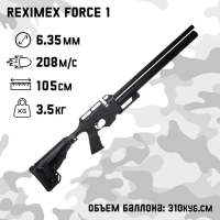 Винтовка пневматическая "Reximex Force 1" кал. 6,35 мм, 3 Дж, ложе - пластик, РСР, до 280 м/