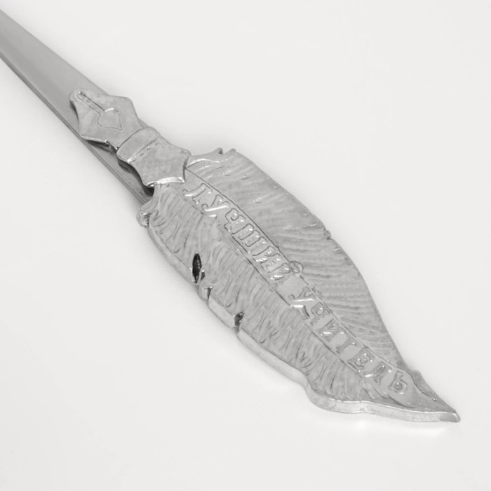 Ложка с фигурной ручкой &laquo;Лучшему учителю&raquo;, 3 х 17 см.