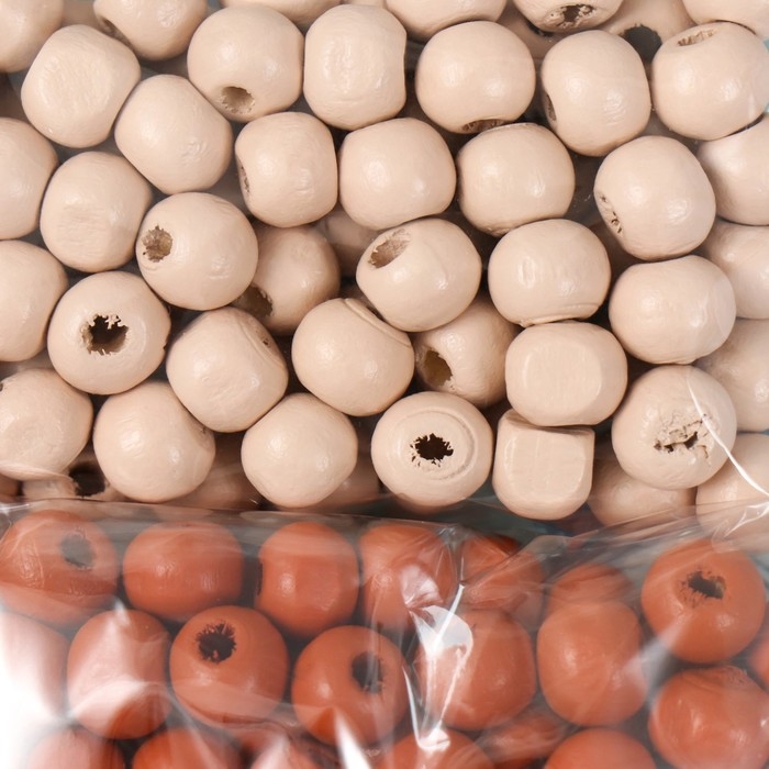 Набор бусины для творчества дерево Набор бусины для творчества дерево "Специи" d-0,8 см, 4 цвета х 15 гр