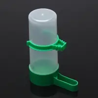 Поилка/кормушка для птиц 10.5&times;3.5 см, 90 мл, зелёная