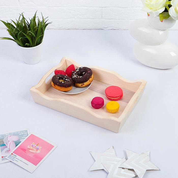 Поднос деревянный для завтрака волна №1, МАССИВ, 30х20х5,5см Поднос деревянный для завтрака волна №1, МАССИВ, 30х20х5,5см