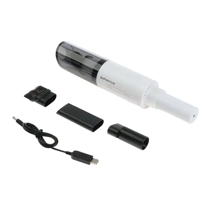 Пылесос автомобильный CARTAGE, беспроводной, 3 насадки, 120 Вт, 12 В, белый