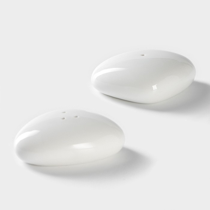 Набор фарфоровый для специй на бамбуковой подставке BellaTenero, 3 предмета: солонка 40 мл, перечница 40 мл, подставка, цвет белый Набор фарфоровый для специй на бамбуковой подставке BellaTenero, 3 предмета: солонка 40 мл, перечница 40 мл, подставка, цвет белый