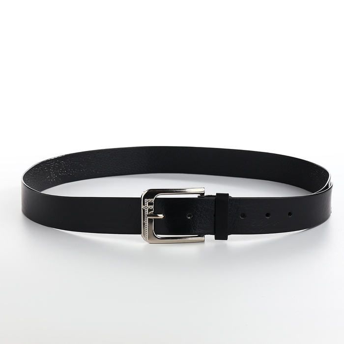 Ремень мужской, ширина 3,5 см, винт, пряжка металл, цвет чёрный Ремень мужской, ширина 3,5 см, винт, пряжка металл, цвет чёрный