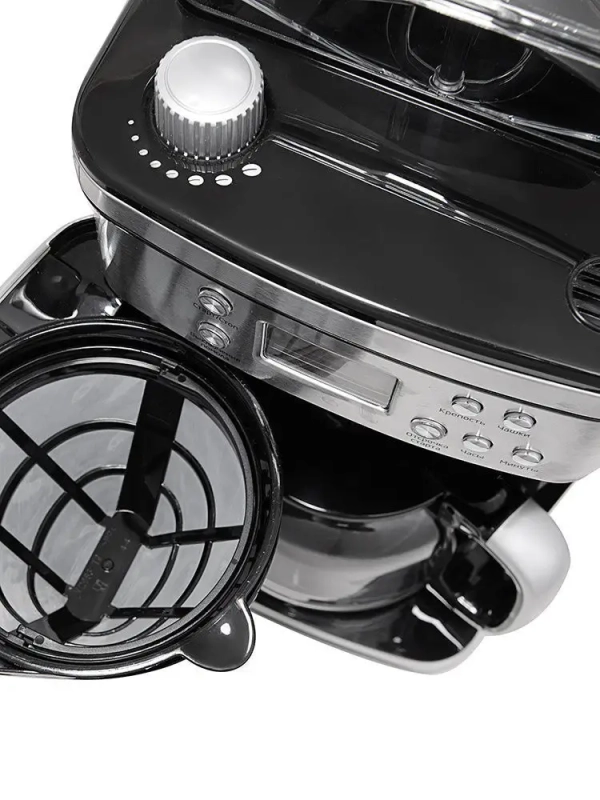 Кофемашина капельная кофемолка КТ-705 - 1050 Вт - 1.5 л Кофемашина капельная кофемолка КТ-705 - 1050 Вт - 1.5 л