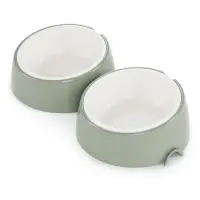 Лего-миска для животных &laquo;Фокси&raquo;, 300 мл, с наклоном, пластик, цвет фисташковый