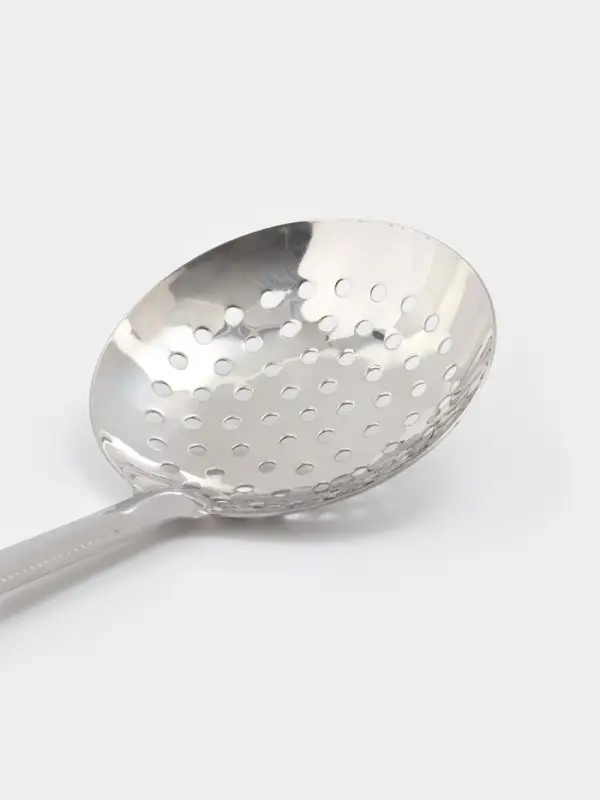 Шумовка для казана Шафран, 46 см, глубокая, узбекская, с деревянной ручкой, металл