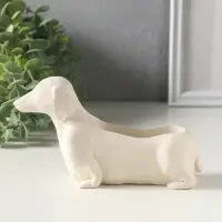 Подставка для мелочей &laquo;Такса&raquo;, 10&times;15&times;5 см, гипс