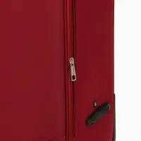 Чемодан на колёсах TEXTURA, кодовый замок, с увеличением, 42&times;26&times;68 см, 24", красный