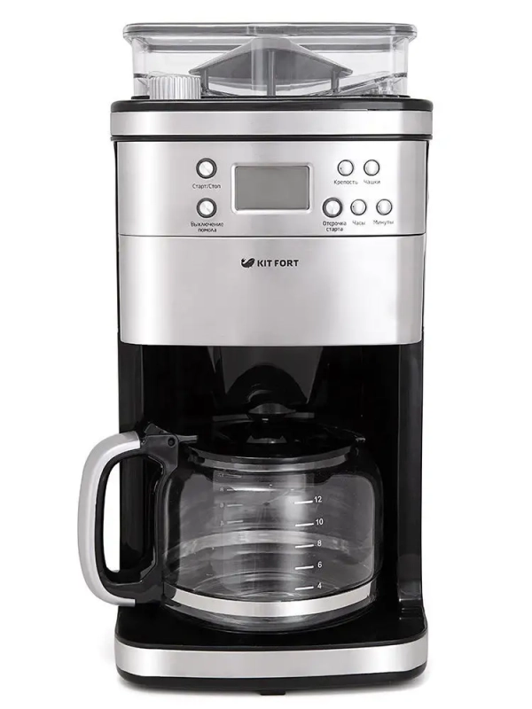 Кофемашина капельная кофемолка КТ-705 - 1050 Вт - 1.5 л Кофемашина капельная кофемолка КТ-705 - 1050 Вт - 1.5 л