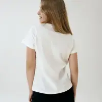 Футболка детская T-Bolka Kids, белая (теплый оттенок), 12 лет