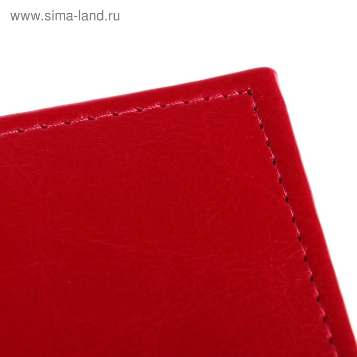 Ежедневник недатированный А5, 160 листов  Ежедневник недатированный А5, 160 листов "Небраска", перфорация углов, красный