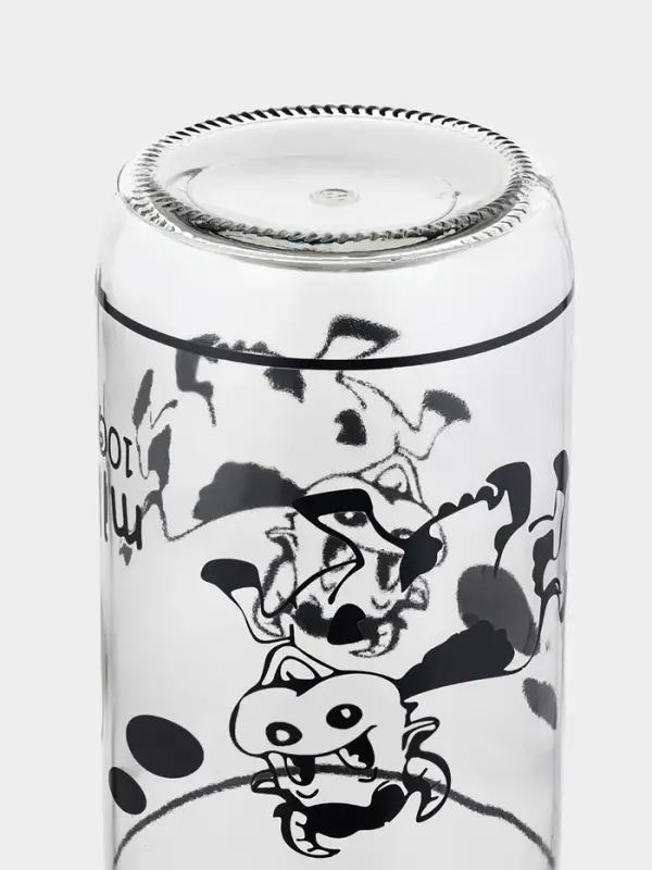 Бутыль для молока Доляна &laquo;Коровушка&raquo;, 1 л, 8.5&times;25 см, стекло