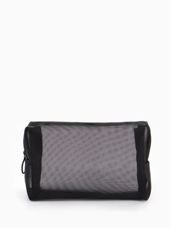 Косметичка дор Сетка 18*7,5*10, отд на молнии, черный Косметичка дор Сетка 18*7,5*10, отд на молнии, черный