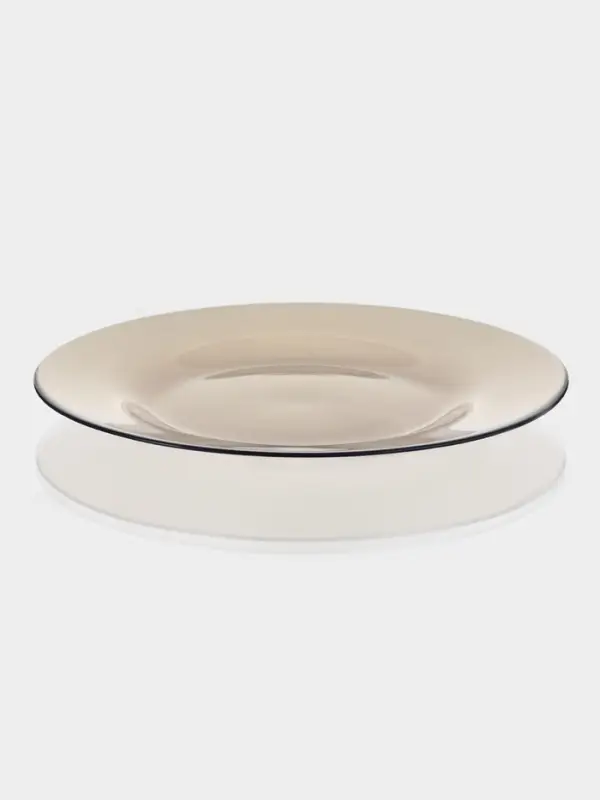 Тарелка Paşabah&ccedil;e Bronze, d=26 см, стекло, коричневая