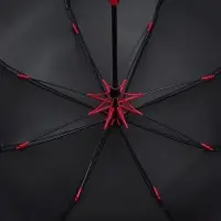 Зонт-трость Hidecolor с цветными спицами, черный с красным