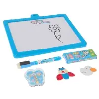 Доска для рисования магнитная двухсторонняя, под маркер и мел, губка, мел 3 шт., маркер, магниты 2 шт.