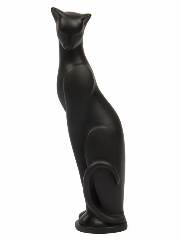 Фигурка гипс &laquo;Кошка Грация&raquo;, чёрная, 6&times;7&times;23 см