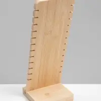 Подставка под цепочки QF, на 12 мест, 10&times;10&times;27 см, чёрная