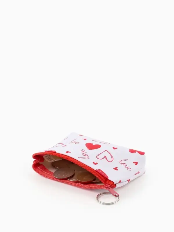 Кошелек жен 13-01-01 Июнь2503, 11*3,5*8,5 см, отд на молнии, белый-красный Кошелек жен 13-01-01 Июнь2503, 11*3,5*8,5 см, отд на молнии, белый-красный