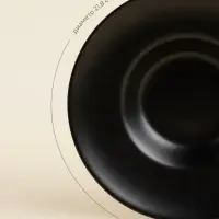 Тарелки для пасты SL Home &laquo;Дарк&raquo;, 160 мл, d=21.8 см, набор 2 шт., фарфор, чёрные