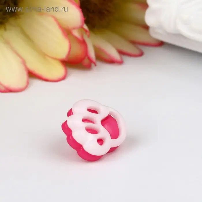 Набор пуговиц пластик Набор пуговиц пластик "Цветная лапка" 1х1,1 см МИКС н-р 20 шт 11,2х1,5х7 см