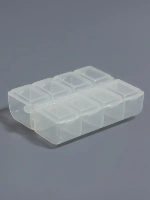 Органайзер для хранения мелочей, с подвесом, 8 ячеек, 8&times;6&times;2 см, прозрачный