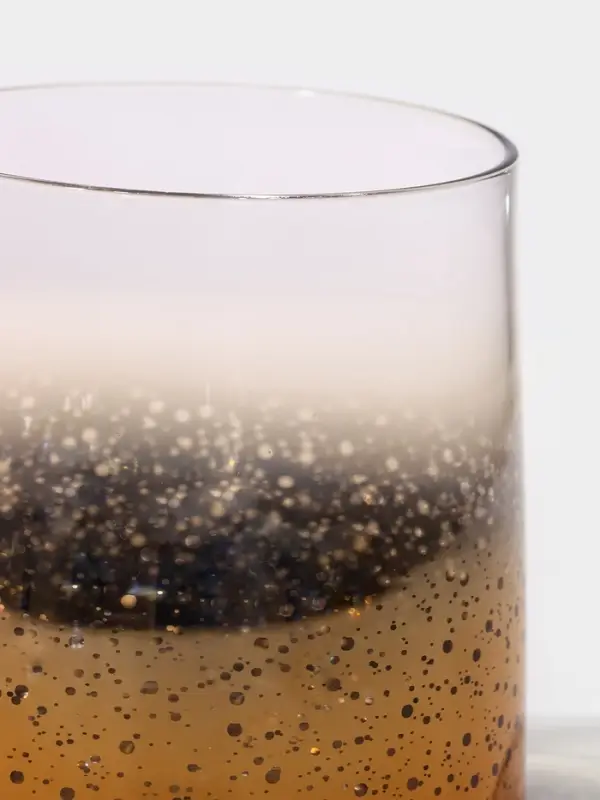 Стакан &laquo;Мерцание&raquo;, 200 мл, стекло, золотистый