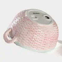 Конфетница &laquo;Зайка&raquo;, 800 мл, 19.5&times;16.5&times;12.5 см, доломит, розовая