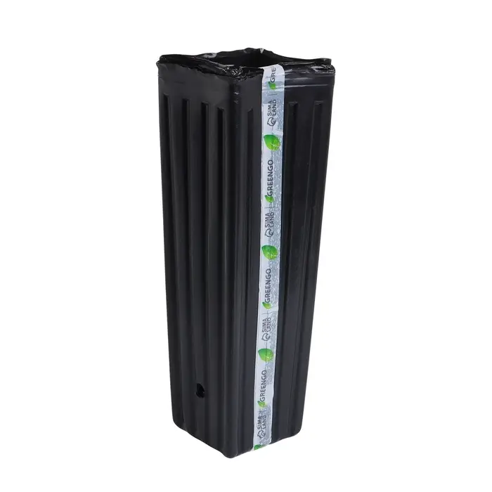Пакет для рассады, 2.2 л, 10×10 см, h=29 см, полиэтилен, чёрный, Greengo