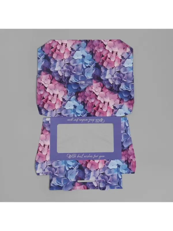 Кондитерская упаковка, коробка с ламинацией &laquo;Гортензия&raquo;, 20&times;12&times;4 см