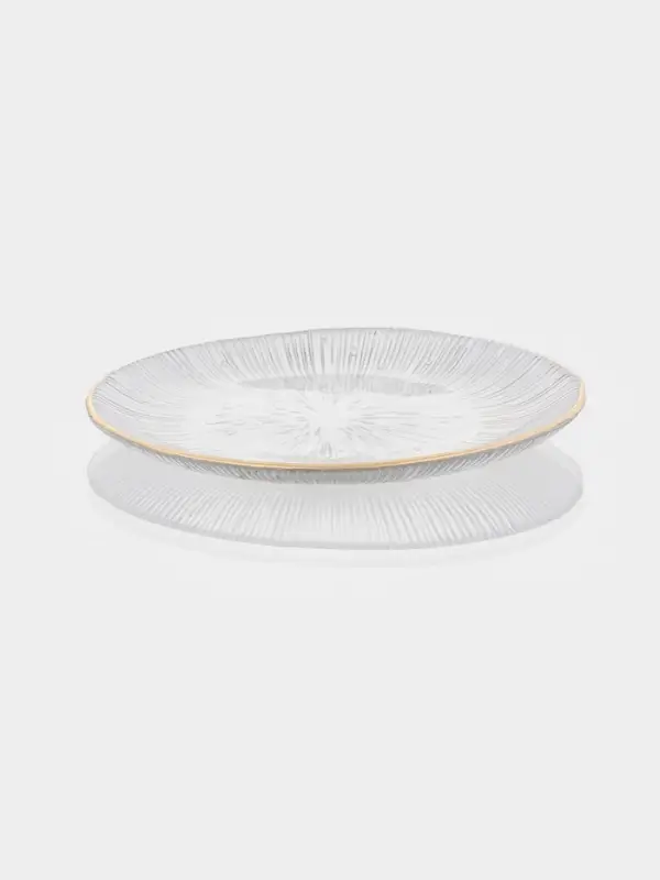 Тарелка &laquo;Фейерверк&raquo;, d=15.5 см, стекло, прозрачная