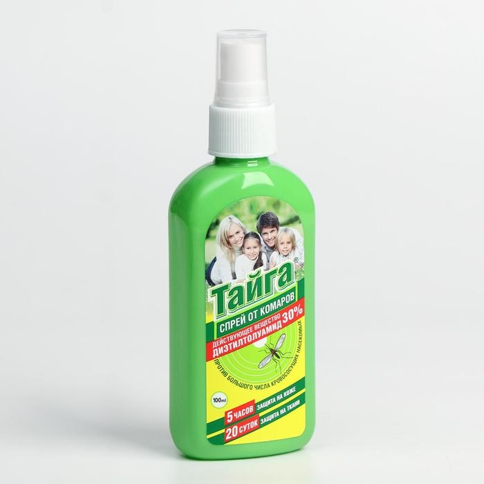 Спрей репеллентный от комаров  Спрей репеллентный от комаров "Тайга Дэта", 100 мл