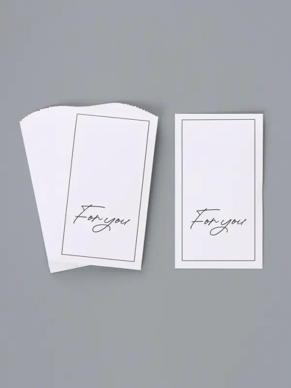 Подарочные пакеты с наклейками, крафт, набор 30 шт &laquo;Для тебя&raquo;