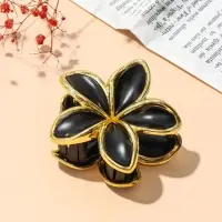 Крабик для волос &laquo;Анита&raquo;, 7.5&times;7.5 см, матовый, чёрно-золотой