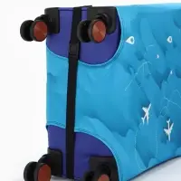 Чехол для чемодана &laquo;Самолеты&raquo;, 24", голубой